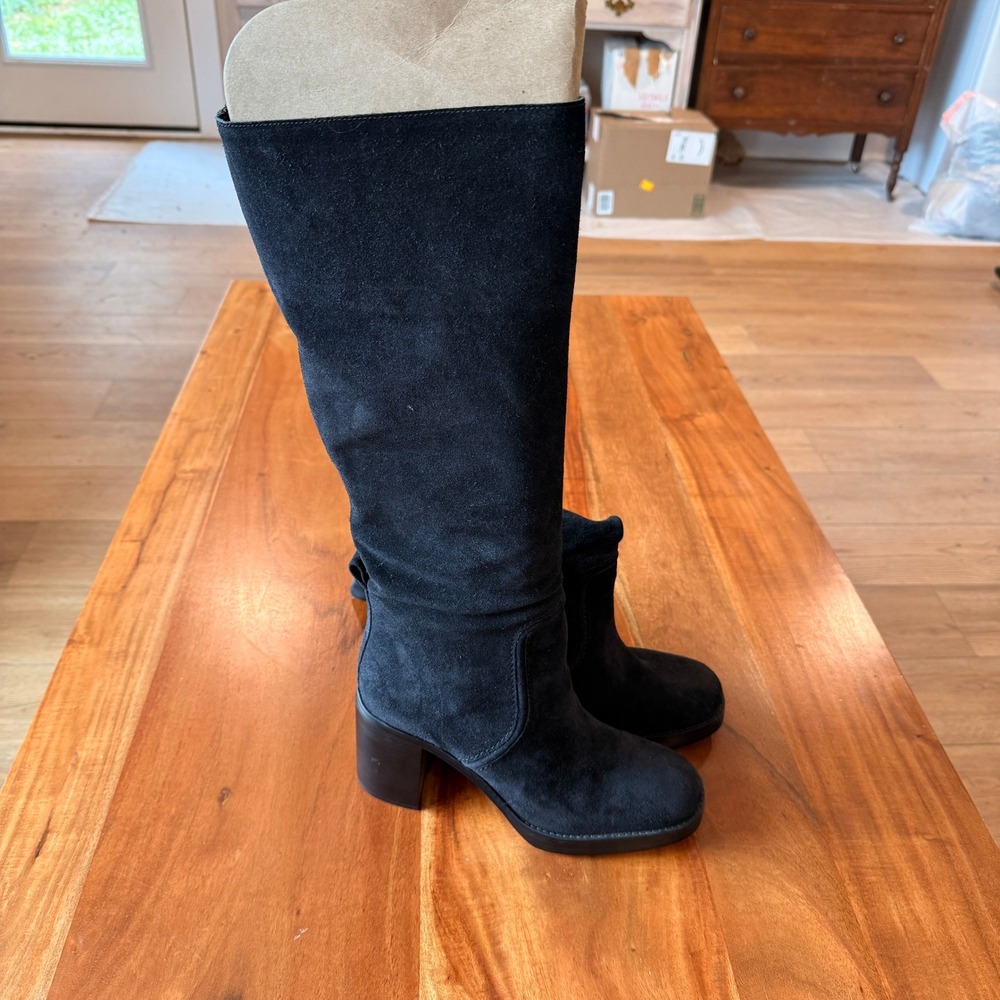 Michael Kors Women's Black Hayden Suede‎ Knee High Boots Size 10